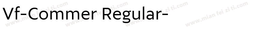 Vf-Commer Regular字体转换